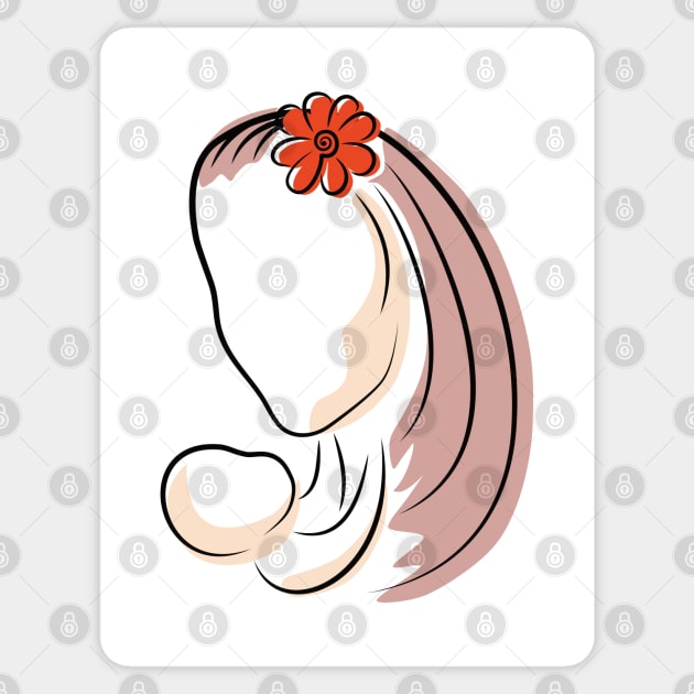 Mother and Child Sticker by dkdesigns27